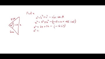 CSEC Maths - Sine Rule and Cosine Rule