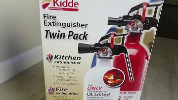 Recalled: Kidde Fire Extinguisher Twin Pack Unboxing Review