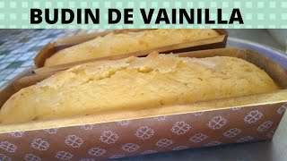 BUDÍN DE VAINILLA FACIL Y ECONOMICO!!! - YouTube