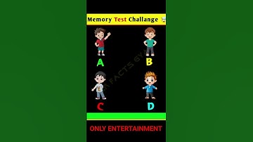 memory test 🤯 || Riddles And Puzzles for Iq test || part 25#iqtest #quizgames #shorts