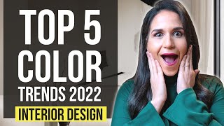 INTERIOR DESIGN COLORS OF THE YEAR 2022 😱 | TOP 5 COLOR TRENDS 2022 | Home Decor Tips &amp; Ideas