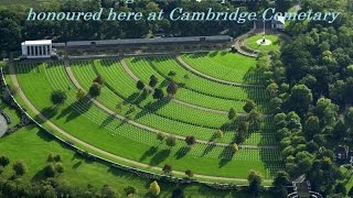 The 1944 LST Shipmates honoured at Cambridge Memorial Cemetary