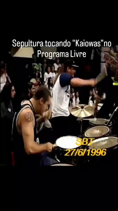 Sepultura playing 'Kaiowas' (Roots tour 96) #sepultura  #maxcavalera #andreaskisser#igorcavalera