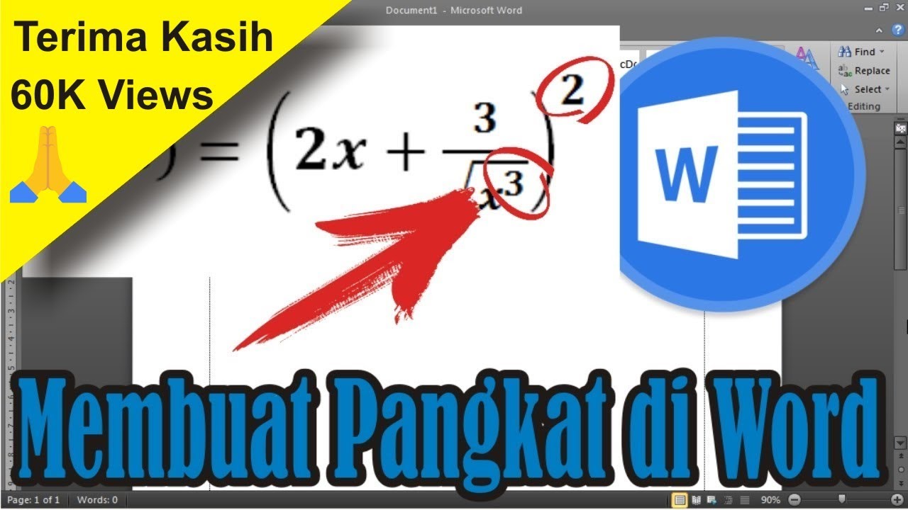 Cara Membuat Pangkat di Microsoft Word • Simple News Video YouTube