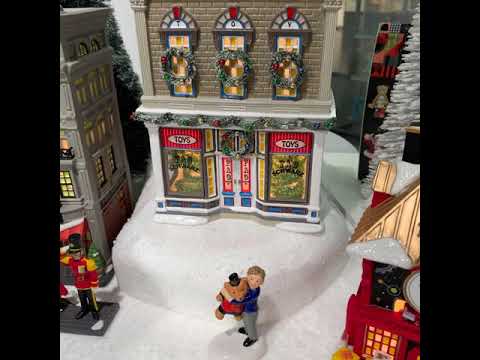 Department 56 Snow Village The Wonder Of FAO Toy Shop Building & Friends For Life Figure