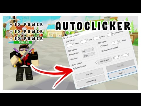 COMO CONFIGURAR O GS AUTO CLICKER #roblox #attanimefigthers #animefigt