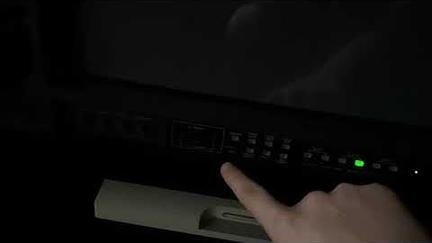 How to get into the Service Menue of a JVC DT-V1710 Pvm/Bvm