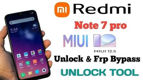 Xiaomi Redmi note 7-7s Unlock Tool Frp & Pattern Password Remove UnlockTool One Click 100% ✅Easy Way