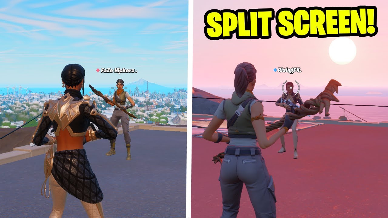 HOW TO SPLIT SCREEN IN FORTNITE CHAPTER 3! 