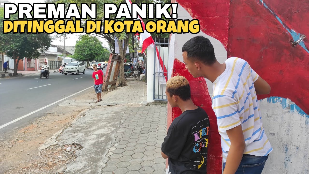 Preman Ditinggal Dijalan Sampai Panik!