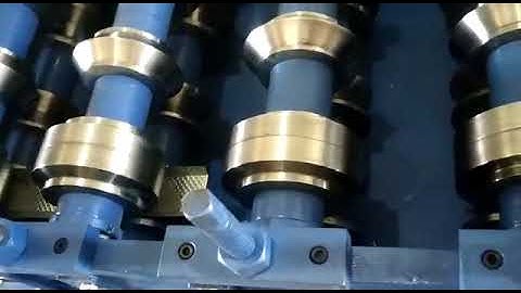 Pop Intersection Roll Forming Machine Trial At Our Factory