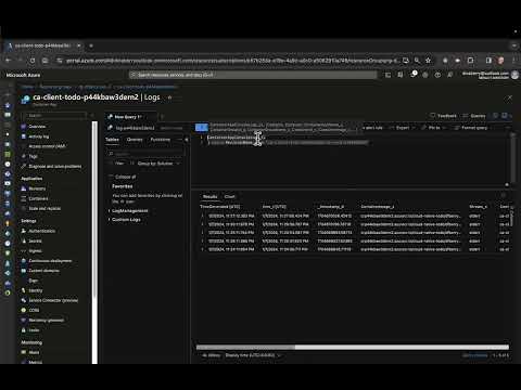 007 - 03 How to see the error when the Azure Container app fails to start.