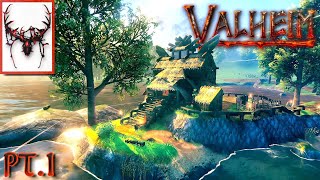 Valheim - First Boss and First Build on a New Server