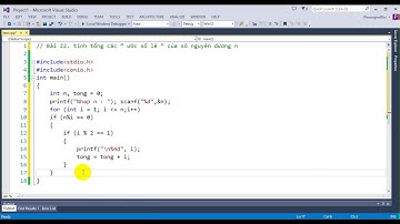 Bài tập Lập trình C - Bài 23 - Tính tổng các ước số lẻ của số nguyên dương n