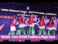 The most famous vande mataram patriotic song dance performance  indian multi traditional entry
