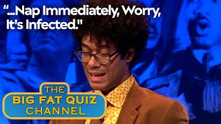 Richard Ayoade Wrongly Remembers The 'Roses Are Red' Poem | Big Fat Quiz