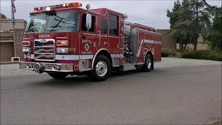 Santee Fire Department Engine 4 Responding