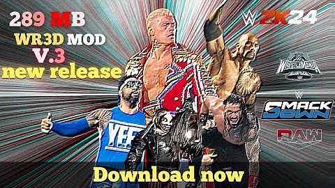 NEW MOD Release 2k24 v.3 unlocked all version 🔥 download 🔗 link | wrestling forever