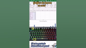 ✅Cómo hacer un gráfico de barras📊 en Excel |2022 🚀