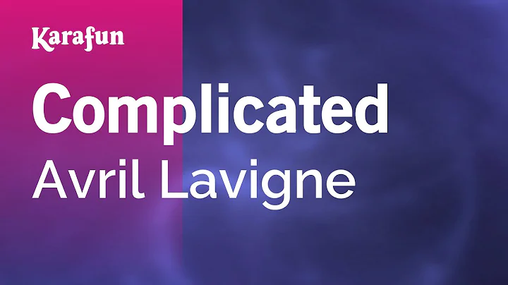 Complicated - Avril Lavigne | Karaoke Version | Ka...