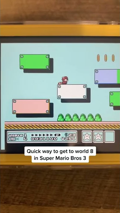 In Mario 3 get to World 8 in 5 minutes!