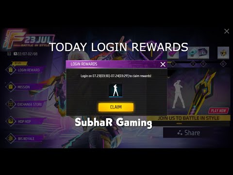 BD SERVER 23 JULY LOGIN REWARDS GREAT CONDUCTOR EMOTE BATTLE IN STYLE EVENT FREE FIRE