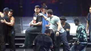 Mark Wahlberg on stage with NKOTB - Madison Square Garden