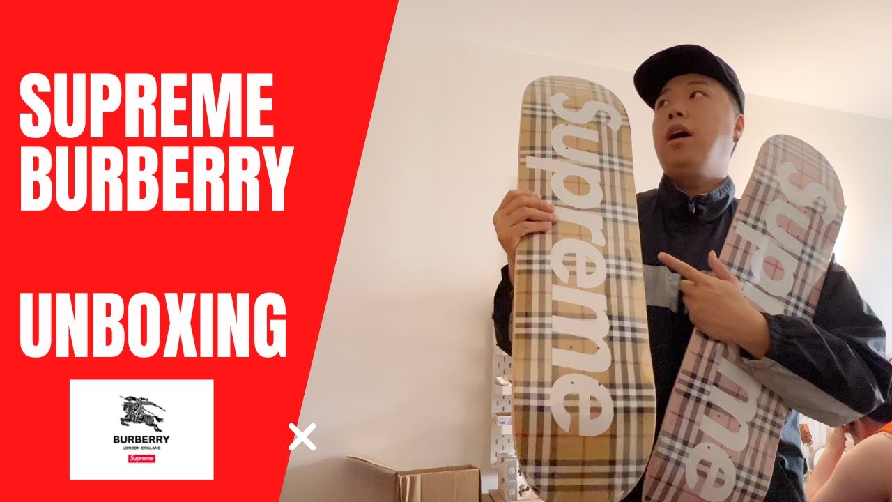 22SS 新品 Supreme Burberry Skateboard デッキ Supreme Burberry Skateboard Deck Set Multi - SS22 - US