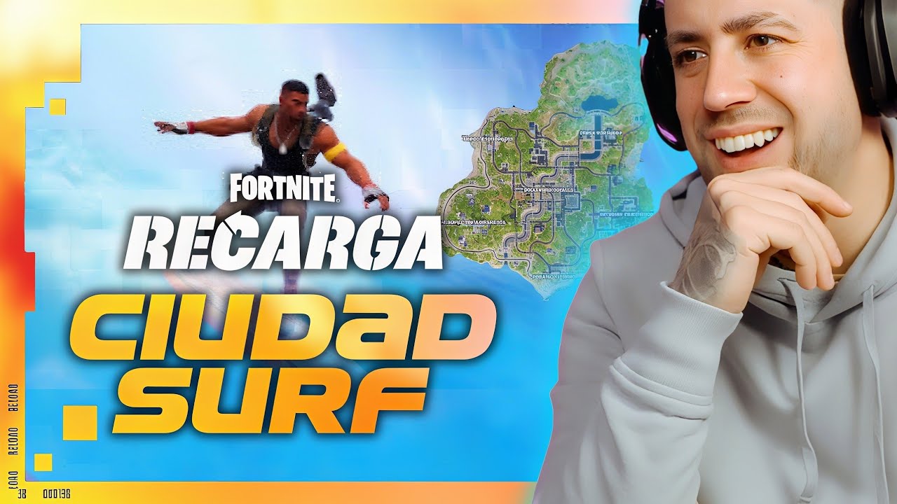 FORTNITE RECARGA en CIUDAD SURF 🏄‍♂️  