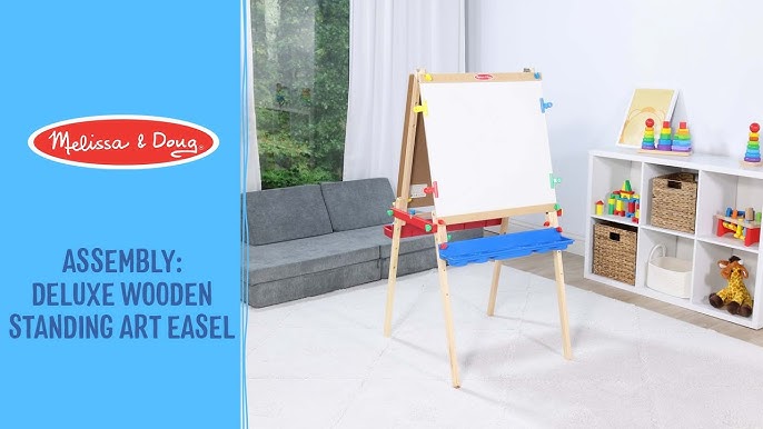 Melissa & Doug Deluxe Art Easel how to Assemble and Review 