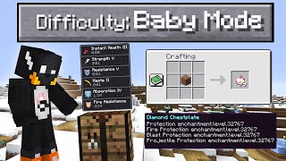 Tamatin Minecraft Difficulty BABY MODE EASY! (skill tak terbatas)