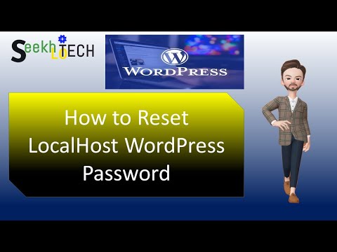 How to reset a Localhost WordPress Password.