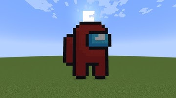 Among Us - Minecraft Pixel Art Tutorial