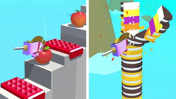 Slice it all ♥️ Very satisfying 😌 relaxing ASMR slicing game - Levels Gameplay Android, iOS