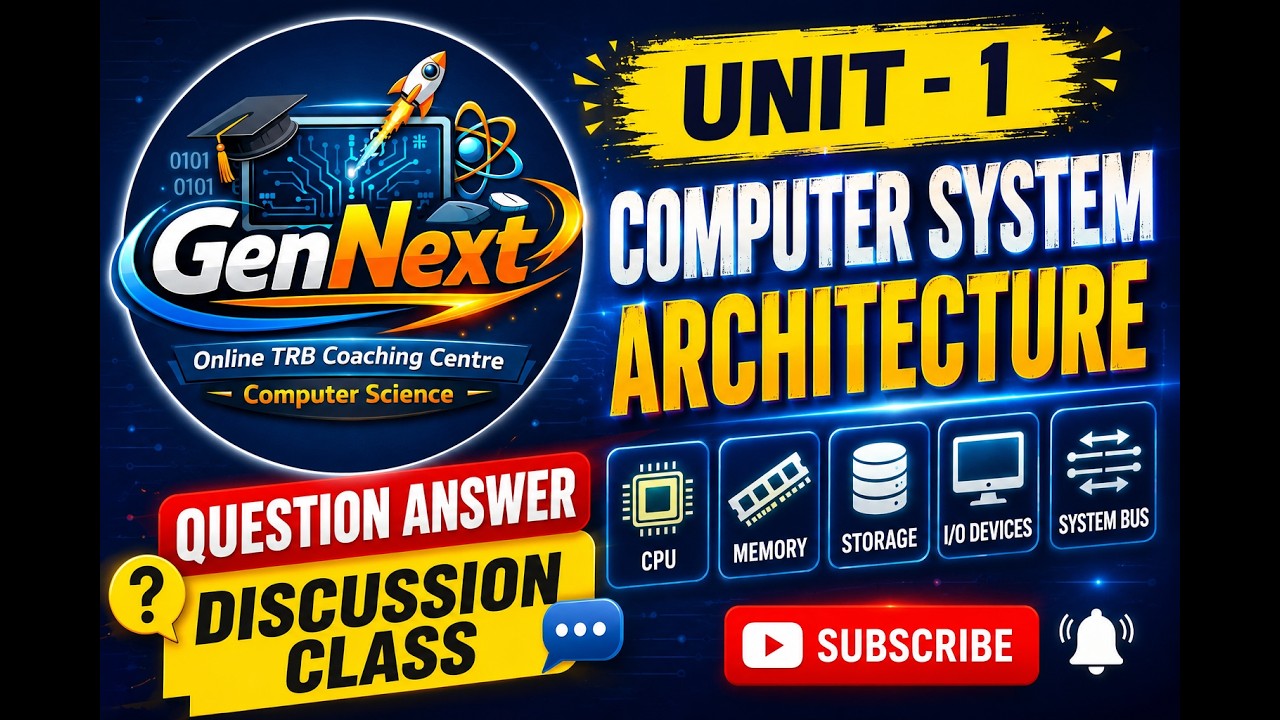தமிழ்நாடு PG TRB கணினி அறிவியல் ஆன்லைன் பயிற்சி | Complete Course | GenNext TRB