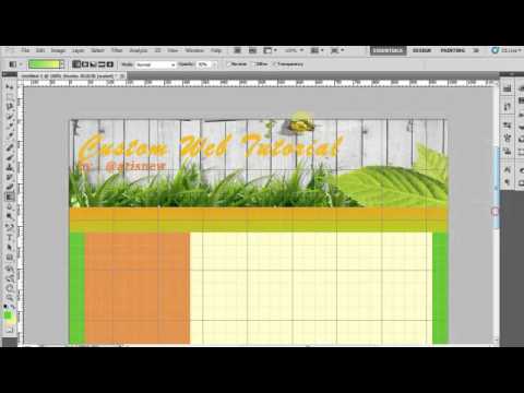 tutorian membuat  desain  web dengan  photoshop 01 YouTube