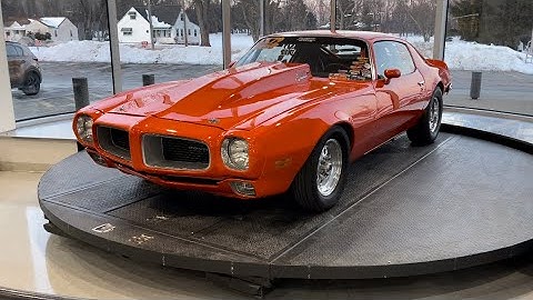 1972 Firebird on the turn table @SummitRacing 2/8/22