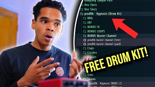 THE HARDEST FREE TRAP DRUM KIT EVER! Cooking Up Two INSANE Beats Using My Newest Free Drum Kit