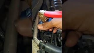 Car AC Low Pressure Adapter Replacement | AC Gas Issue Fixed 🔧 ##youtubeshorts #trending #foryou