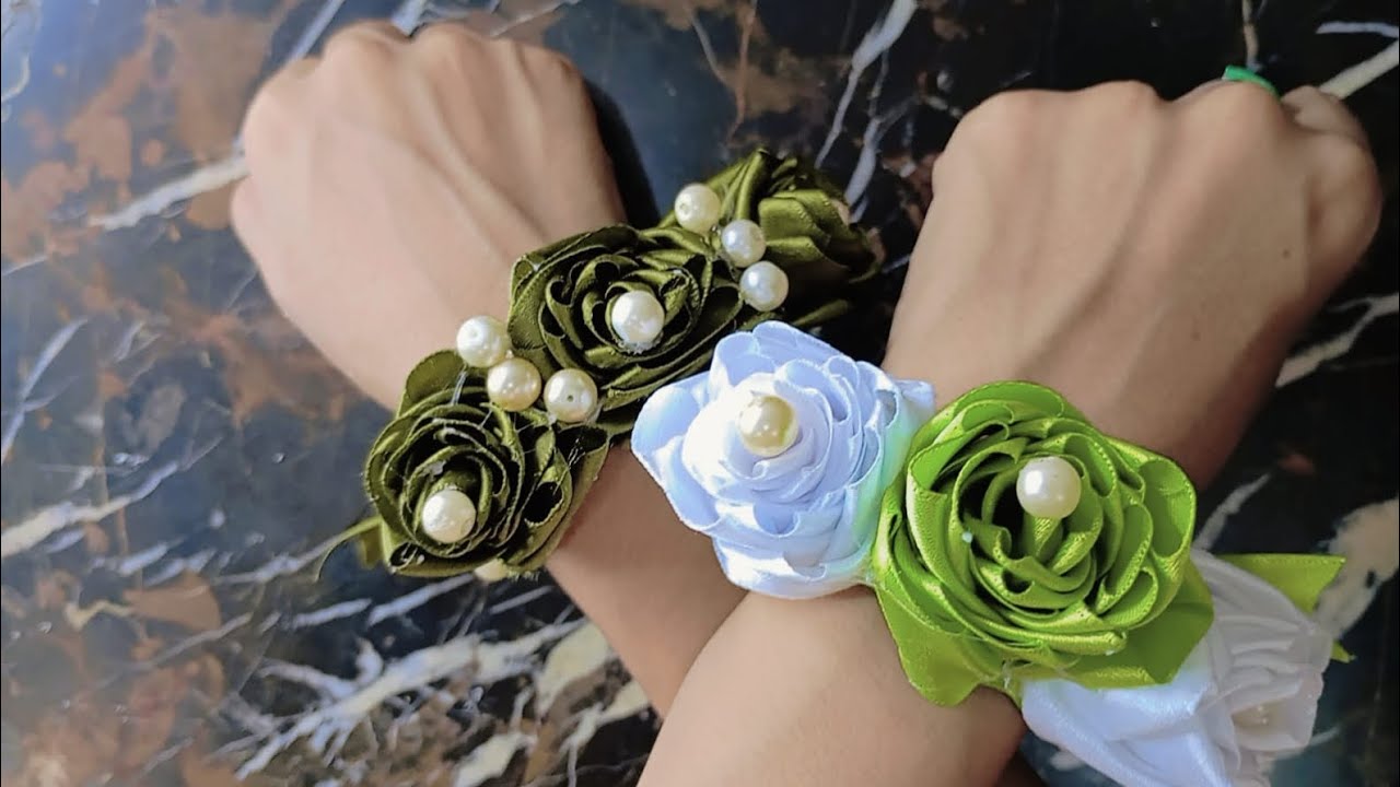 DIY Pakistan Independence Day Gajrey | Green & White Ribbon Craft | 14 August Special