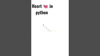 heart 💗 in python turtle graphics #shorts #pythonturtle #python #programming #pythongraphics