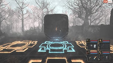 Legend of Grimrock 2 Cemetary Entry Cube Puzzle solved