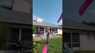 This could be a very expensive throwing knife trick.