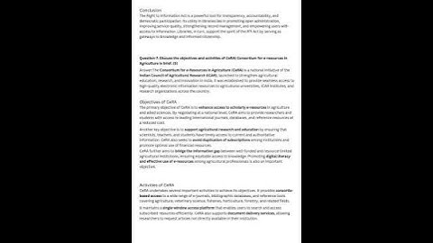 IGNOU BLIS BLI-221 SOLVED ASSIGNMENT PART-5 QUESTION NO 6 ONWARDS