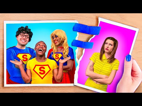 ADOPTED by SUPERHEROES – My MOM and DAD are Weirdos | How to Find a Superpower by La La Life