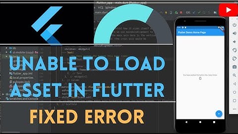 Flutter assets error Problem Solved [flutter] Error Fix
