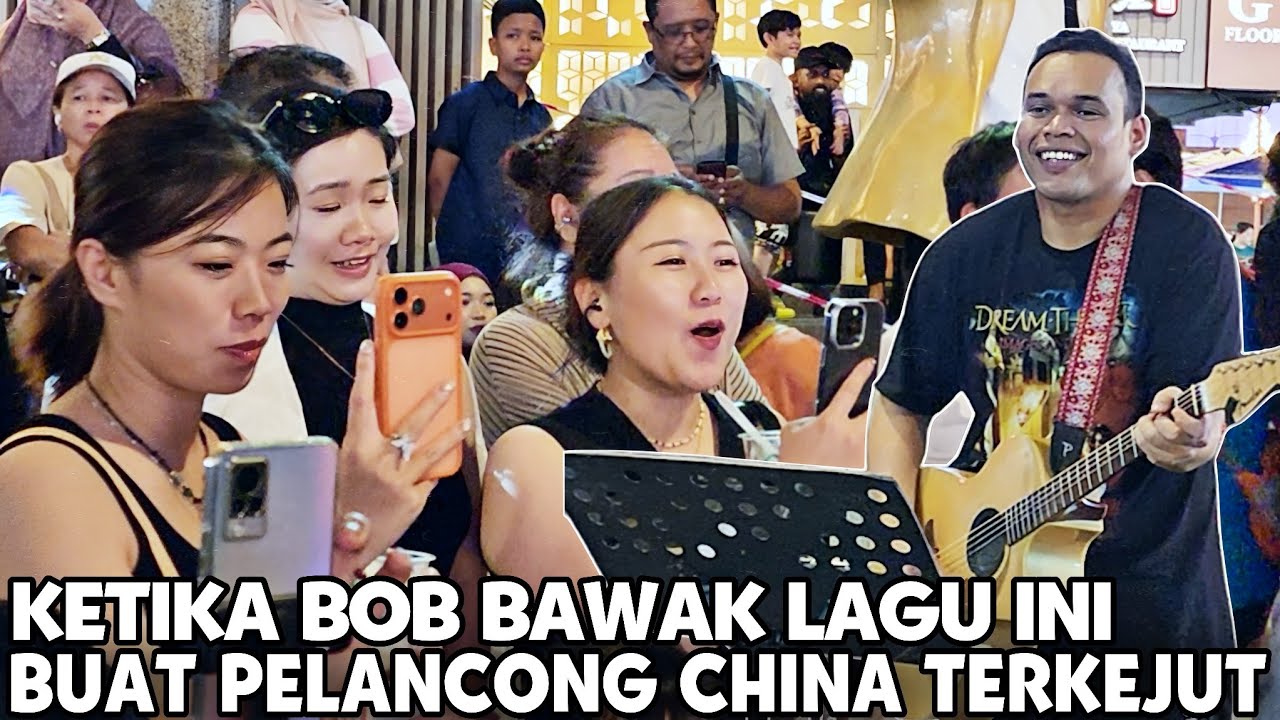 Reaksi China Tiongkok Bila Dengar Bob Bawak Lagu Hongkong Tari Perhatian Penonton