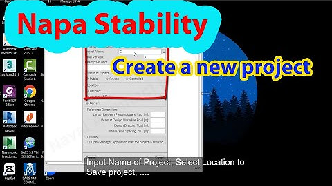 Create New Project In NAPA Stability - Naval Architect For All