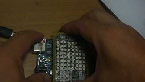 Arduino direct drive 8x8 dot matrix RGB LED