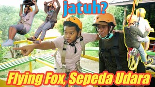 LIBURAN NAIK FLYING FOX DAN SEPEDA UDARA | eybel channel